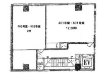 江夏ビル　402号室 間取り図