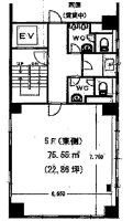 邦信ビル　5F東 間取り図