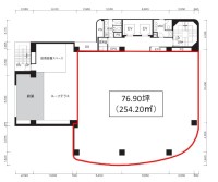 近鉄銀座中央通りビル9F 間取り図