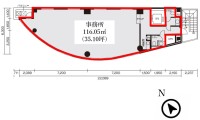 近鉄銀座中央通りビルⅢ　5F 間取り図