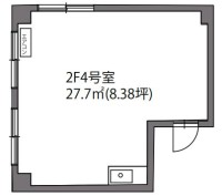 アーバン新橋ビル　2F4号室 間取り図