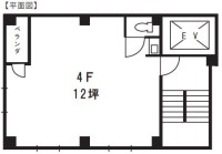 飯泉ビル　4F 間取り図