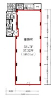 近鉄銀座中央通りビルⅡ 9F 間取り図