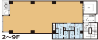 VORT新橋Ⅱ　2F 間取り図
