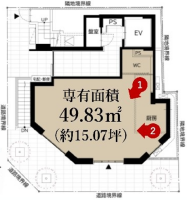 THE V−CITY 新橋　1F 間取り図
