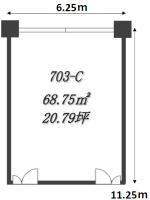 ニュー新橋ビル　703-C 間取り図