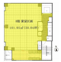 新橋赤レンガ通りビル　8F 間取り図